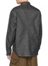 Back View - Click To Enlarge - EDWIN - Contrast Stitch Denim Work Shirt