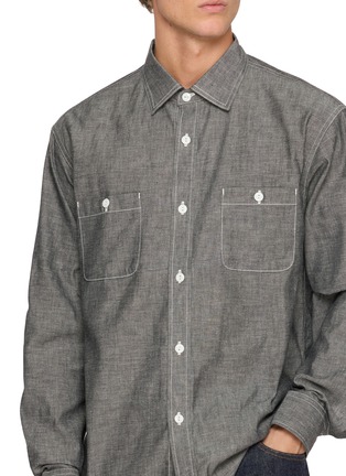  - EDWIN - Contrast Stitch Chambray Work Shirt