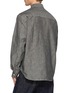 Back View - Click To Enlarge - EDWIN - Contrast Stitch Chambray Work Shirt