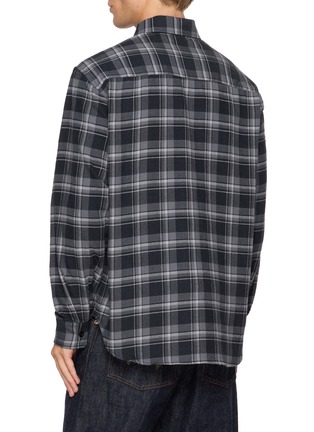 Back View - Click To Enlarge - EDWIN - Long Sleeve Chequered Shirt