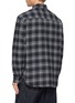 Back View - Click To Enlarge - EDWIN - Long Sleeve Chequered Shirt
