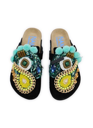 Detail View - Click To Enlarge - NAN-KU COUTURE - EBK-11 Suede Clogs