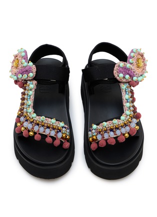 Detail View - Click To Enlarge - NAN-KU COUTURE - EKS-10H Platformed Sandals