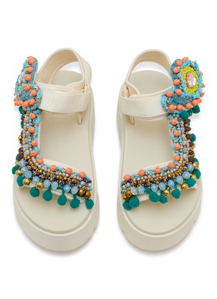 Detail View - Click To Enlarge - NAN-KU COUTURE - EKS-10H Platformed Sandals