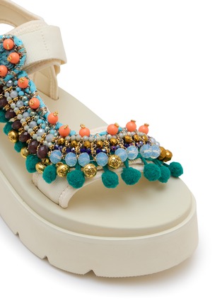 Detail View - Click To Enlarge - NAN-KU COUTURE - EKS-10H Platformed Sandals