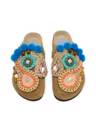Detail View - Click To Enlarge - NAN-KU COUTURE - EBK-11 Suede Clogs
