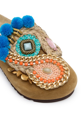 Detail View - Click To Enlarge - NAN-KU COUTURE - EBK-11 Suede Clogs