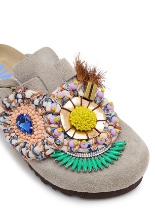 Detail View - Click To Enlarge - NAN-KU COUTURE - EBK-12 Suede Clogs