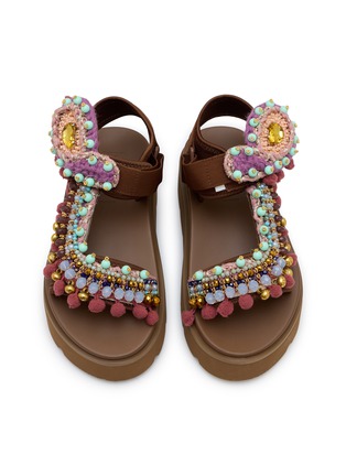 Detail View - Click To Enlarge - NAN-KU COUTURE - EKS-10H Platformed Sandals