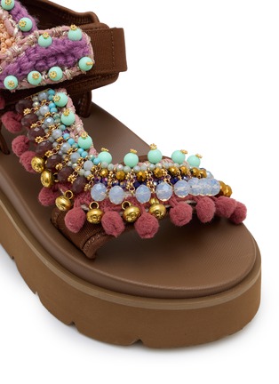 Detail View - Click To Enlarge - NAN-KU COUTURE - EKS-10H Platformed Sandals