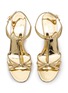 Detail View - Click To Enlarge - PRADA - 55 Patent Leather Wedge Sandals