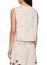 Back View - Click To Enlarge - LAOWLA - Cat Hand Embroidered Linen Vest