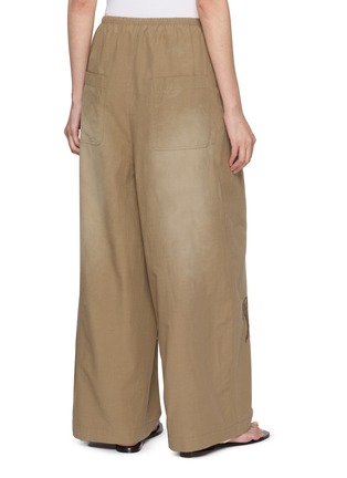 Back View - Click To Enlarge - LAOWLA - Embroidered Washed Faded Pants