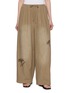 LAOWLA Embroidered Washed Faded Pants