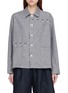 LAOWLA Floral Embroidery Frayed Trim Cotton Linen Silk Jacket