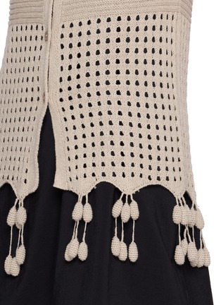  - LAOWLA - Foxtail Pendant Open Knit Vest
