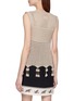 Back View - Click To Enlarge - LAOWLA - Foxtail Pendant Open Knit Vest