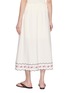 Back View - Click To Enlarge - LAOWLA - Floral Embroidery Elasticated Waistband Midi Skirt