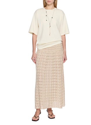 Figure View - Click To Enlarge - SWAYING - Crewneck Knit T-Shirt
