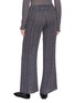 Back View - Click To Enlarge - SWAYING - Striped Loose Straight Leg Linen Pants