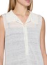  - SWAYING - Polo Collar Linen Silk Vest