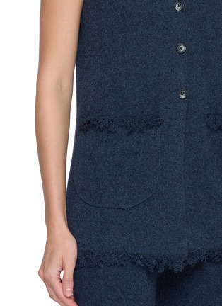 - SWAYING - V-Neck Tassel Pocket Long Vest
