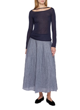 Figure View - Click To Enlarge - SWAYING - Pleated Wool Skirt