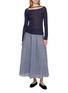Figure View - Click To Enlarge - SWAYING - Pleated Wool Skirt