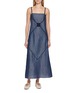 SWAYING Crocheted Panel Linen Slip Dress