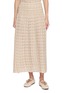 SWAYING Waist-Cinching Textured Midi Skirt
