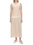 Figure View - Click To Enlarge - SWAYING - Waist-Cinching Textured Midi Skirt
