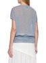 Back View - Click To Enlarge - SWAYING - Dropped Shoulder Sheer Linen Knit Top