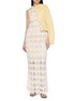 Figure View - Click To Enlarge - SWAYING - Crochet Sheer Silk Tank Long Dress