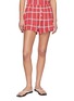 GUEST IN RESIDENCE Picnic Plaid Silk Linen Shorts