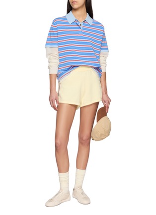 Figure View - Click To Enlarge - GUEST IN RESIDENCE - Layered Stripe Cashmere Rugby Shirt