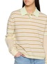  - GUEST IN RESIDENCE - Layered Stripe Cashnere Rugby Shirt