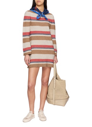 Figure View - Click To Enlarge - GUEST IN RESIDENCE - Bayside Linen Silk Mini Dress