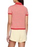 Back View - Click To Enlarge - GUEST IN RESIDENCE - Gingham Shrunken Silk Linen Polo Shirt