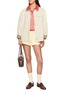 Figure View - Click To Enlarge - GUEST IN RESIDENCE - Gingham Shrunken Silk Linen Polo Shirt