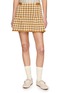 GUEST IN RESIDENCE Gingham Silk Linen Pleated Skirt