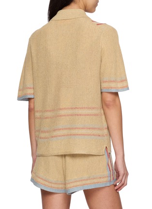 Back View - Click To Enlarge - GUEST IN RESIDENCE - Havana Linen Silk Shirt