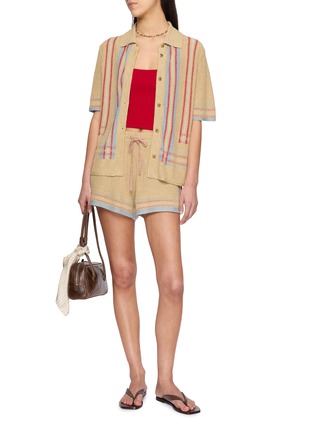 Figure View - Click To Enlarge - GUEST IN RESIDENCE - Havana Linen Silk Shirt