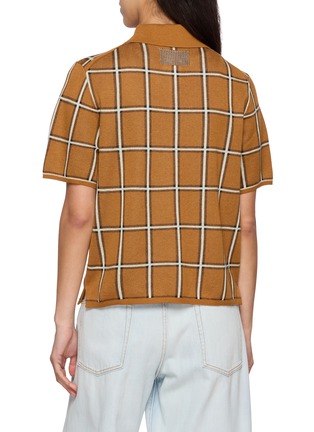 Back View - Click To Enlarge - GUEST IN RESIDENCE - Picnic Plaid Silk Linen Shirt