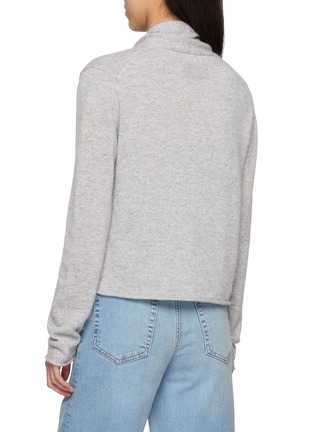 Back View - Click To Enlarge - GUEST IN RESIDENCE - Stealth Cashmere Linen Cardigan