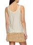 Back View - Click To Enlarge - GUEST IN RESIDENCE - Fine Stripe Cashmere Tank Top
