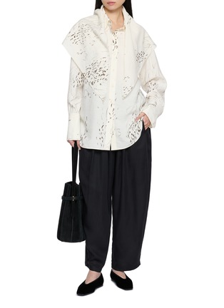 Figure View - Click To Enlarge - LAMRONS - Scarf Shirt