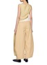 Back View - Click To Enlarge - LAMRONS - Sleeveless Knot Front Boat Neck Top