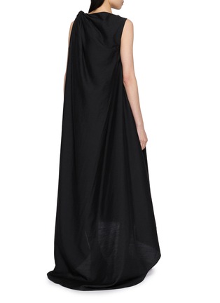 Back View - Click To Enlarge - LAMRONS - Knotted Maxi Dress