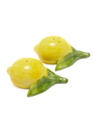 Detail View - Click To Enlarge - LES OTTOMANS - Lemons Hand Painted Salt & Pepper Shaker Set