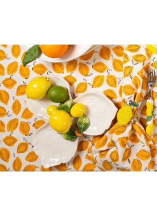 Detail View - Click To Enlarge - LES OTTOMANS - Lemon Ceramic Appetizer Plate